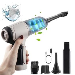 Vacuums Top Sale 4In1 120W Cordless Air Blower Handheld Portable Duster Mini 9000Pa Wireless Car Vacuum Cleaner Cyclonic Suction Hom 230802