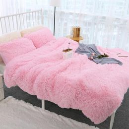 Blankets Shaggy Super Soft Coral Fleece Blanket Warm Cozy Bedding Fluffy Sofa Airplane el Throw Pillowcases Sale 230802