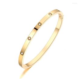 Bangle JENNIESA Stainless Steel Cuff Bracelets Bangles For Women Fashion Jewellery Charm Accessories Crystal Bracelet Loves