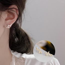 Stud Earrings Creative Heartbeat For Women/Girl Fashion Korean Classic Shinny CZ Earring Wedding Jewellery