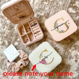 Gift Wrap Personalised Jewellery Box Girls Jewellery Organiser Case with Name Perfect Wedding Bridesmaid friends Bachelorette Party Gift 230802