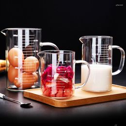 Baking Tools Glass Measuring Cup 350ml 500ml 1000ml 1L Clear Scale Milk Measure Jug Kitchen