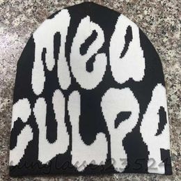 2023 BeanieSkull Caps Mea Culpas Beanies For Women Men Couple Y2K Hats Ins Fashion Bonnet Kpop Wool Skullies Hoods Lady Accessories Gorro 230408