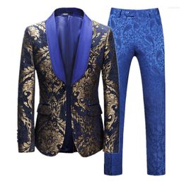 Men's Suits Fashion And Luxury Court Banquet Dress Suit Big Size 5XL-S 2023 Men Wedding Party Tuxedo