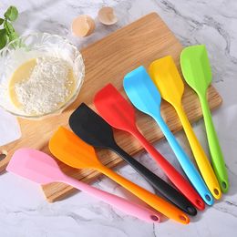 Silicone Spatula Cream Butter Scraper Non-stick Rubber Cake Spatula for Cooking Baking Heat Resistant Dishwasher Safe Baking Tools Q391