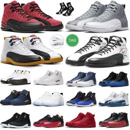 2024 Black Taxi jumpman 12 12s Men Basketball shoes Game French Blue Royal Dark Concord Stealth Grind Playoff Royalty Release Grind mid trainers sports sneakers 7-13