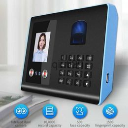 Fingerprint Access Control FA01 Face Attendance Machine Employee Fingerprint Check-in Device Facial Recognition All-in-one Apparatus Punch Card Equipment x0803