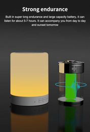 Portable Speakers Clapping Lamp Long Endurance 800ma Small Night Sound Home Smart Creative Table Lamp Sound Bluetooth 5.0 Speaker Portable