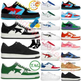 2024 black leather burgundy grey SK8 Casual Shoes triple red white pastel green camo blue suede navy platform Shark Patent ABC beige sneakers Men Women outdoor