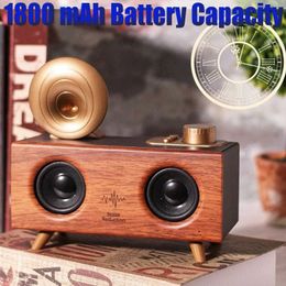 Portable Speakers Bluetooth Speaker Portable Wireless Speaker Function Stereo Sound Connexion Classics Wooden Box