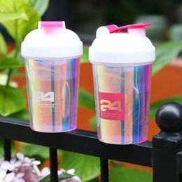 Tumblers 500ml 24 Nutrition Classic Loop Top Shaker Sport Bottle With PP Wire Whisk 230802