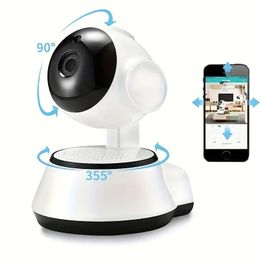 V380PRO Wireless Home Security Camera with Motion Detection, Night Vision, Two-Way Audio, and Smartphone Viewing - Perfect for Baby Monitoring and Indoor Surveillance