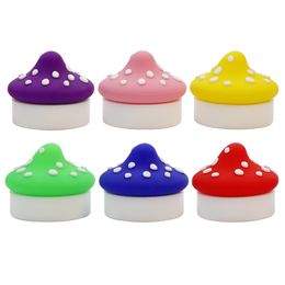 Storage Bottles Dab Jar 5ml 10pcs Magic Mushroom Style Jars Silicone Box Nonstick Heat Resisting for Smoking Pipes Cig Paste Containers Reusable Durable