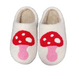 Slippers Design Pattern Cute Cartoon Mushroom Shoe Cozy Lovely Woman And Man Winter Home Slippers 230802