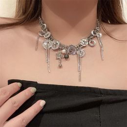 Choker Fashion Damen Halskette mit Fransen, leicht, luxuriös