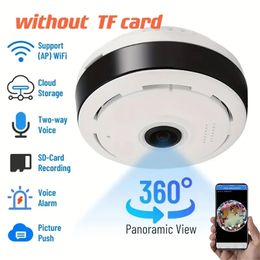 V380PRO Wifi Camera - Full HD 1080P Home Security Camera with Two-Way Voice, VR360 Panoramic View, Indoor Security, Baby Monitor, and Smart Home Integration