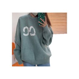 Womens Sweater designer women clothes pullover cashmere Knit Sweater embroidery Letter Print Round Crow Neck Stripe Knitwear Long Sleeve Casual Top womens clothes