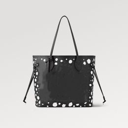 Explosion Women's Shoulder bag YK MM M46390 tote pouch pumpkin Embossed grained Empreinte cowhide leather Infinity Dots print D-ring Luxury designer