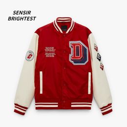 Mens Jackets Spring And Autumn American Academy Baseball Jacket Embroidered Fashion Pilot Inner Cotton Men 230803