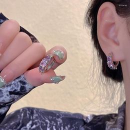 Backs Earrings Fashion Delicate Zircon Cute Clip Female Buckle EarCuff No Piercings Fake Cartilage Ear For Women Jewellery 2023