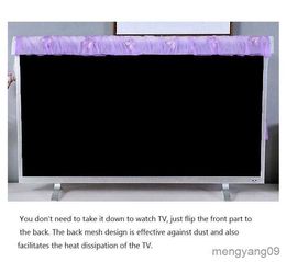 Dust Cover The TV Cover Take The Desktop Hanging Universal TV Dust Cover TV Cover TV Cover Cloth R230803