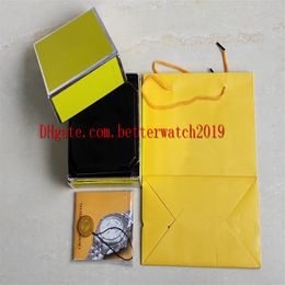 watch Mens For Watch Boxes Original Box Womans Watches yellow Breit ling Boxes Men Wristwatch 1884 box mens box 7750 314I