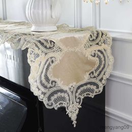 Dust Cover Piano Cover White Elegant Gold Velvet Table Flag Modern Piano Cloth Table Runner Embroidered Piano Covers European Lace Keyboard R230803