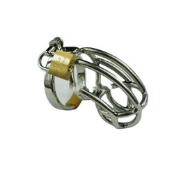 Male Chastity Devices PA Cock Lock Glans Piercing Curve Penis Ring Restraint Steel Cage Metal Lock Slaves Bondage Bdsm Mens Fetish Toys Gays Cbt New133