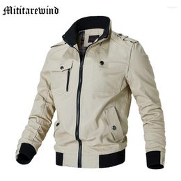 Men's Jackets Spring Oversize Green Cargo Style Pure Cotton Hip Hop Military Chic Male Tops Casual Autumn Coats Simple