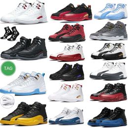 2024 French Blue men Basketball shoes Flu Game Release Royal Dark Concord Black Taxi Grind Playoff Royalty Grind Stealth mid sports sneakers tranner shoes