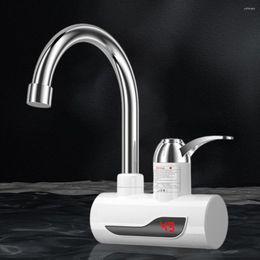 Kitchen Faucets Electric Instant Heating Faucet 3000W Tankless Water Heater Temperature Adjustable Fast Tap Digital For Bathroom