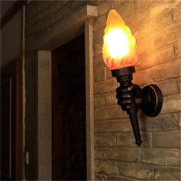 Wall Lamp Vintage Loft Torch Flame Home Decor Island Kitchen Light LED For Living Room Bedroom