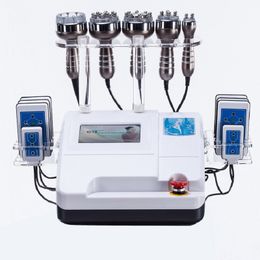 6 in 1 Multifunctional Beauty Salon Machine - 40K Ultrasonic Cavitation Body Shaper, Vacuum Slimming Device with Radiofrequency Lipolaser