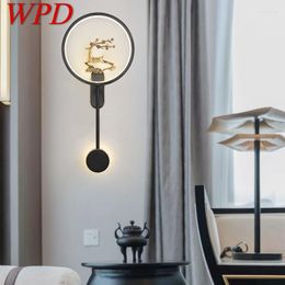 Wall Lamps WPD Contemporary Lamp LED Vintage Brass Creative Sconce For Home Living Room And Bedroom Bedside Decor