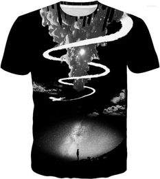 Men's T Shirts SYAIMN Unisex 3D Pattern Printed Short Sleeve T-Shirts Casual Graphics Tees