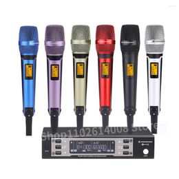 Microphones Professional Dual Wireless Microphone Stage Performance DJ Karaoke Party For Metal