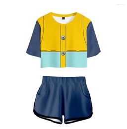 Women's Tracksuits The Seven Deadly Sins Cosplay Two Piece Set Women Sets Meliodas Japan 3D Anime Harajuku T-shirt And Shorts Suit