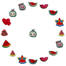 Shoe Parts Accessories Watermelon Themed Decorations Charms For Clog - Perfect Alligator Jibtz Bubble Slipper Sandals Drop Delivery