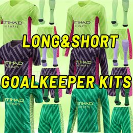 Long sleeve & short sleeve goalkeeper sets 23 24 HAALAND SOCCER JERSEYS GREALISH MANS CITIES RUBEN MAHREZ BERNARDO DE BRUYNE FODEN football shirt uniform man city