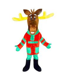 Factory sale hot Festival Reindeer Moose Elk Mascot Costume Fancy Dress Celebratio