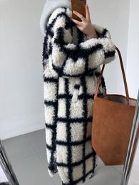 Women's Fur Teddy Bear Coat Winter Clothes For Women Plus Velvet Faux Wool Hooded Long Parkas Female Warm Oversized Jacket