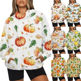 Women's Hoodies Flower Print Rendering Multicolor Crew Neck Hoodie Pocket Light Sleep Women