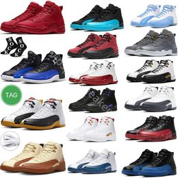 2024 Men 12s Baskaetball Shoes 12 Black Taix Hyper Royal Royalty Playoffs Twist Dark Concord Reverse Flu Game University Gold French Blue The Master Mens Sneakers