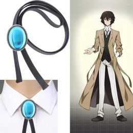 Pendant Necklaces Anime Bungo Stray Dogs Osamu Dazai Necklace Adjustable Bolo Tie Cosplay Prop Accessory Necktie Men Fashion