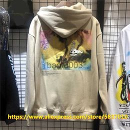 Men's Hoodies Sweatshirts Slim Size Kid Cudi Hoodie Men Women KIDS SEE GHOSTS Hoodies Seven Album Limited Sweatshirts High Quality Pullovers J230803