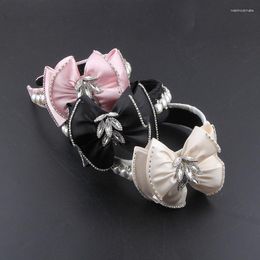 Hair Clips Vintage Wide Sequins Accessories Pearly Three-dimensional Flower Beautiful Hoop Cloth Dance Bridal Headband 235