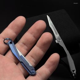 Keychains Titanium Alloy Functional DC Pocket Knife Box Cutter Keychain 10Cm Length