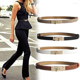 Belts Cross-Border Belt Smooth Women'S Fine Waist Adjustable Decorative Pants Perforation-Free Dress Ins Commuter Fashion