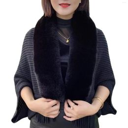 Scarves Fashion Noblewoman Cardigan Knitted Wool Shawl Soft Comfortable Light And Breathable Suitable For Daily Wear