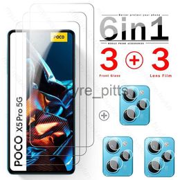 Cell Phone Screen Protectors For Poco X5 Pro 5G Glass Protective Camera Glass Poko Little X 5 Pro X5Pro Screen Protector Cover Film PocoX5pro 22101320G 6.67" x0803